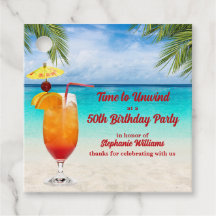 50th Birthday Summer Cocktail Beach Party