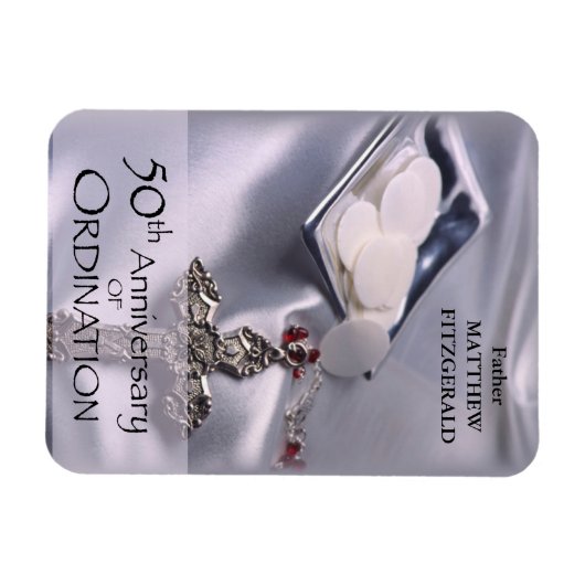 50th Custom Name Ordination Jubileum Chalice Magneet (Horizontaal)