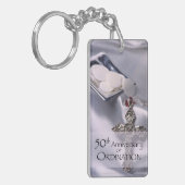 50th Custom Name Ordination Jubileum Chalice Sleutelhanger (Voorkant Links)