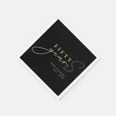 50th Gold Wedding Anniversary Servet (Hoek)