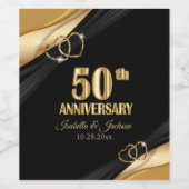 50th Golden Anniversary  Wijn Etiket (Enkel label)