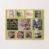 50th Golden Wedding Anniversary 10 Photo Collage Legpuzzel (Horizontaal)