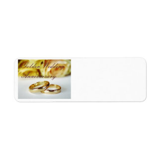 50th Golden Wedding Jubileum Etiket