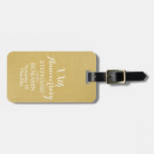 50th of ander Jubileum van het Weddenschap Geperso Bagagelabel (Voorkant horizontaal)