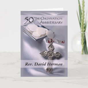50th Ordination Jubileum Invitation, Personaliz