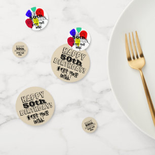 50th Over the Hill Birthday Confetti