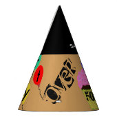 50th Over the Hill Personalized Cupcake Balloons Feesthoedjes (Links)