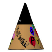 50th Over the Hill Personalized Cupcake Balloons Feesthoedjes (Rechts)