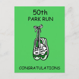 50th Park Run gefeliciteerd Briefkaart