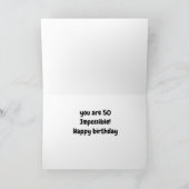 "50th" VERJAARDAG-IN DE WAR ZEKER! Kaart (Binnen)