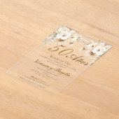 50th Wedding Anniversary Acrylic Invitation (Poser)