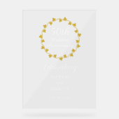 50th Wedding Anniversary Golden Ivy Wreath (Recto)