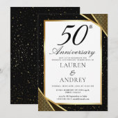 50th Wedding Anniversary Invitation (Devant / Derrière)