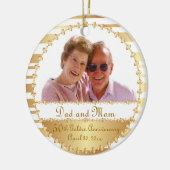 50th Wedding Jubileum - DIY Foto Keramisch Ornament (Links)