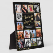 50th Wedding Jubileum Foto Collage Fotoplaat (Zijkant)