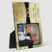 50th Wedding Jubileum Foto Plaque Fotoplaat (Zijkant)