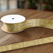 50th Wedding Jubileum Gepersonaliseerd Lint
