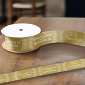 50th Wedding Jubileum Gepersonaliseerd Lint
