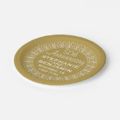 50th Wedding Jubileum Gepersonaliseerd Papieren Bordje (Gekanteld)