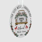 50th Wedding Jubileum Keepomwille Design Ornament (voorkant)