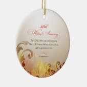 50th Wedding Jubileum, Lord Bless & Keep Keramisch Ornament (Rechts)