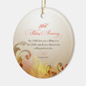 50th Wedding Jubileum, Lord Bless & Keep Keramisch Ornament (Links)