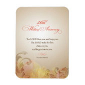 50th Wedding Jubileum, Lord Bless & Keep Magneet (Verticaal)