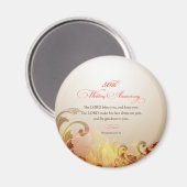 50th Wedding Jubileum, Lord Bless & Keep Magneet (Voorkant / Achterkant)