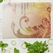 50th Wedding Jubileum, Lord Bless & Keep Theedoek (Gevouwen)