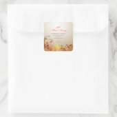 50th Wedding Jubileum, Lord Bless & Keep Vierkante Sticker (Tas)