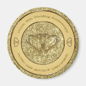 50th Wedding Jubileum Magnet Magneet (Voorkant)