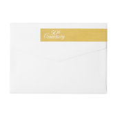 50th Wedding Jubileum Persoonlijk Golden (Achterkant)