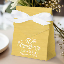 50th Wedding Jubileum Persoonlijk Golden Bedankdoosjes