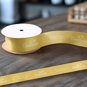 50th Wedding Jubileum Persoonlijk Golden Lint