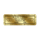 50th Wedding Jubileum Return Address Labels (Voorkant)