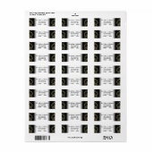 50th Wedding Jubileum Return Address Labels (Full Sheet)