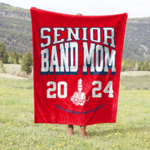 50x60 School Band Senior Mom Stadion Fleece Blanke