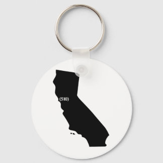 510 Area Code, California, Bay Area Sleutelhanger