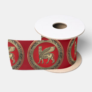 [510] Assyrian Winged Bull - Gold Lamassu Lint