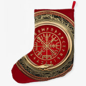 [510] Vegvisir - Viking Gold Magic Runass Grote Kerstsok (Achterkant)