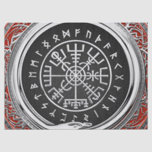 [510] Vegvisir - Viking Silver Magic Runass Tissuepapier