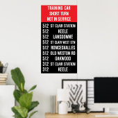 512 ST CLAIR Replica TTC Rollsign Poster (Thuiskantoor)