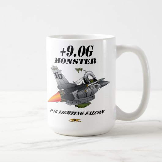 512th TFS Custom Coffee Mok met roepnaam (Rechts)