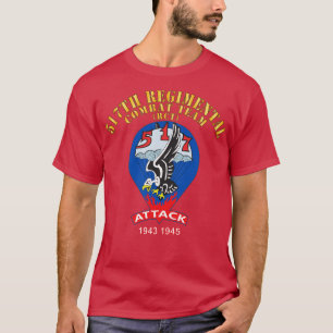 517e Parachute Regimental Combat Team RCT Aanval T-shirt
