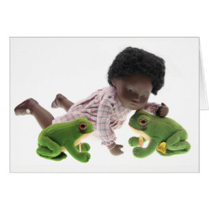 519 Sasha Cara Black Baby Grusskarte