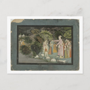 51.207/28 Nanda die Radha vraagt om Krishna te beg Briefkaart