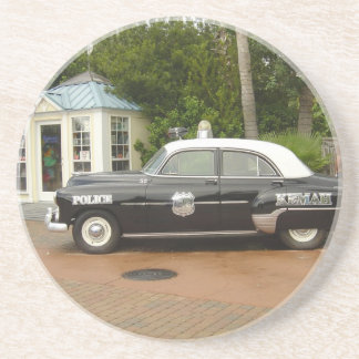 "51 Chevrolet Politieauto Zandsteen Onderzetter