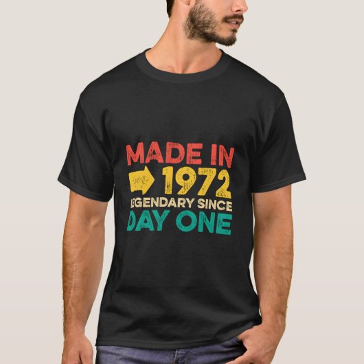 51 Geboren in 1972 T-shirt (Voorkant)