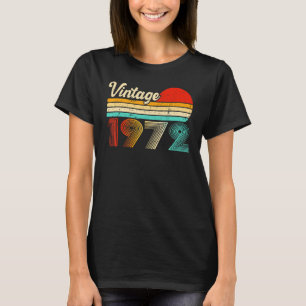 51 jaar geboortedag 1972 51e verjaardag t-shirt