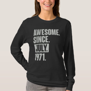 51 jaar oud 51 jaar Geweldige sinds juli 1977 T-shirt